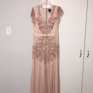 Beaded Blush Gown